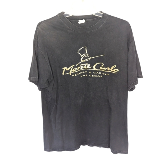 Vintage Casino Classics Monte Carlo Las Vegas Casino Men's Tshirt size XL - Picture 1 of 5